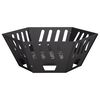 vidaXL Fire Pit Preto 60 x 60 x 23 cm A&ccedil;o