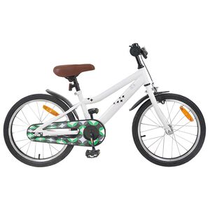 vidaXL Bicicleta Infantil 18 Polegadas para 5-7 anos Branco