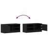 vidaXL Gabinete para TV 2 pcs Carvalho Preto 80 x 35 x 36,5 cm
