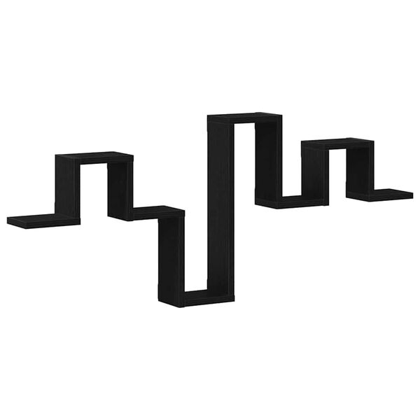 vidaXL Prateleira de Parede Carvalho Preto 104,5 x 43 x 10 cm