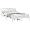 vidaXL Estrutura da Cama Branco 135 x 190 cm