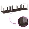 vidaXL Conjunto de Jantar para Jardim com Almofadas 17 pcs Castanho PP