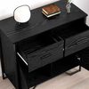 vidaXL Buffet com gaveta Carvalho Preto 79,5 x 35,5 x 74,5 cm