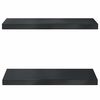 vidaXL Prateleiras de parede 2 pcs 50x23,5cm a&ccedil;o inoxid&aacute;vel prateado