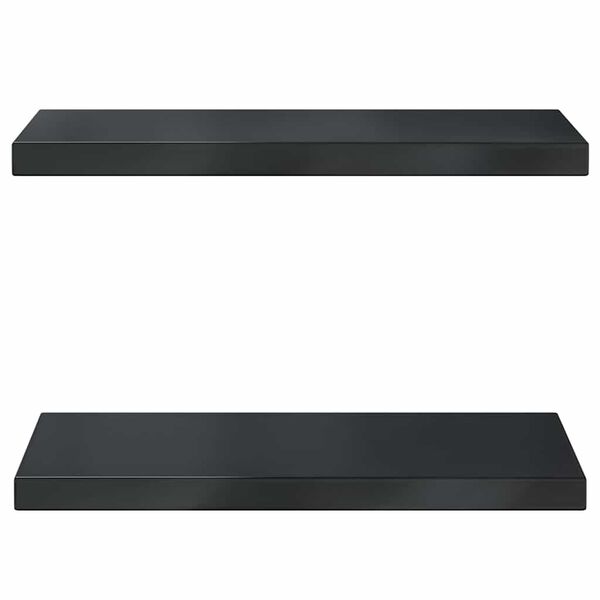 vidaXL Prateleiras de parede 2 pcs 50x23,5cm a&ccedil;o inoxid&aacute;vel prateado