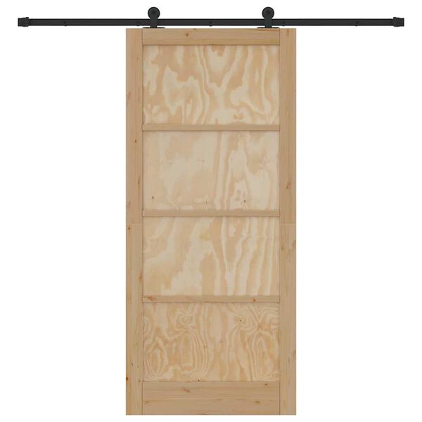 vidaXL Porta Deslizante ORKDAL Castanho 93 x 211 cm