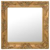 vidaXL Espelho de parede estilo barroco 50x50 cm dourado