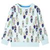 Sweatshirt para crian&ccedil;a azul-suave mesclado 128