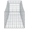 vidaXL Cestos gabião arqueados 50pcs 200x50x40/60 cm ferro galvanizado