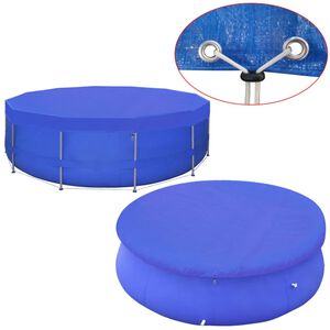 vidaXL Cobertura PE redonda para piscina 460 cm 90 g/m&sup2;