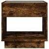 vidaXL Mesa de cabeceira c/ LED Infinity 50x50x50 cm carvalho fumado