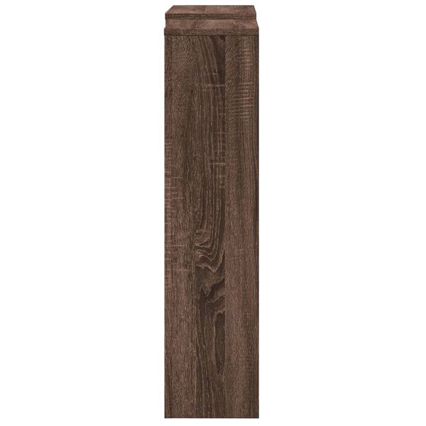 vidaXL Cobertura de radiador derivados de madeira carvalho castanho