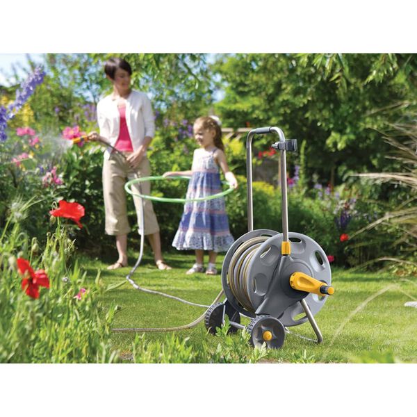 Hozelock Carro porta mangueira 60 cm com mangueira de 30 m