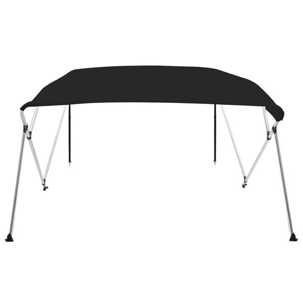 vidaXL Toldo de 4 arcos Bimini 243x180x137 cm preto