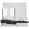 vidaXL Kit de est&uacute;dio fotogr&aacute;fico com conjunto de ilumina&ccedil;&atilde;o e fundo
