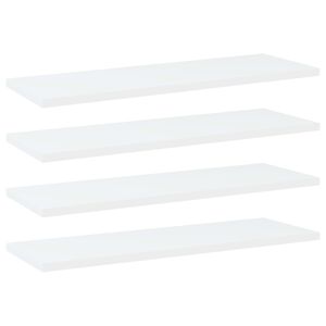 vidaXL Prateleiras para estante 4 pcs derivados de madeira branco