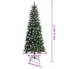 vidaXL &Aacute;rvore de Natal Artificial Verde 210 cm PVC, Pl&aacute;stico e A&ccedil;o