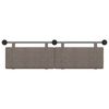 vidaXL Cabeceira Suspensa Liso Cinzento 170 x 55 x 5 cm PU Antigo