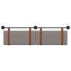 vidaXL Cabeceira Suspensa Liso Cinzento-acastanhado 170 x 55 x 5 cm