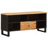 vidaXL Gabinete para TV com gaveta Castanho 100 x 33 x 46 cm