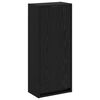vidaXL Vanidade de Pia de Parede Carvalho Preto 35 x 20 x 81 cm