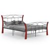 vidaXL Estrutura de cama 120x200 cm metal preto