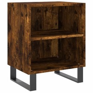 vidaXL Mesa de cabeceira 40x30x50 cm deriv. madeira carvalho fumado