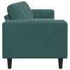 vidaXL Sof&aacute; de Sala de Estar Verde Escuro 250 x 77 x 76 cm