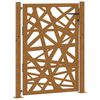 vidaXL Port&atilde;o de jardim 100x125 cm em a&ccedil;o resistente &agrave;s intemp&eacute;ries com design leve