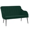 vidaXL Banco 110x76x80 cm veludo verde-escuro