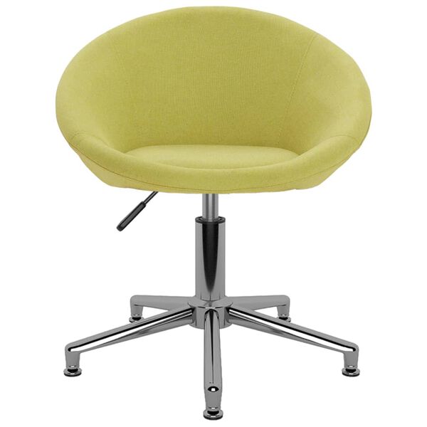 vidaXL Cadeiras de jantar girat&oacute;rias 4 pcs tecido verde