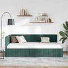 vidaXL Estrutura de Cama de Canto Verde Escuro 90 cm x 190 cm Veludo