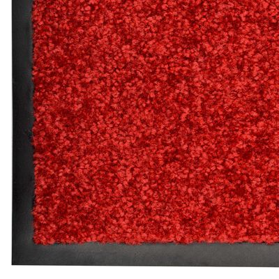 vidaXL Tapete de porta lavável 60x180 cm vermelho