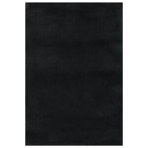 vidaXL Tapete felpudo preto 240x305 cm poli&eacute;ster