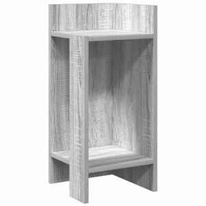 vidaXL Mesa lateral com prateleira 110x50x103 cm cinzento sonoma