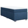 vidaXL Cama com molas/colch&atilde;o 100x200 cm tecido azul