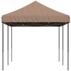 vidaXL Tenda para festas pop-up dobrável 580x292x315 cm castanho
