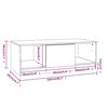 vidaXL Mesa de centro 102x50x36cm derivados de madeira cinzento sonoma