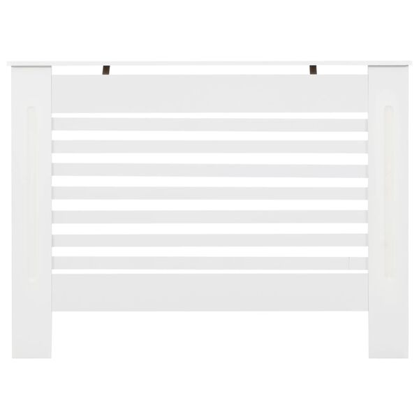 vidaXL Coberturas de radiador 2 pcs 112x19x81,5 cm MDF branco
