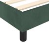 vidaXL Cama com molas/colch&atilde;o 80x200 cm veludo verde-escuro