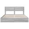 vidaXL Cama com Armazenamento com cabeceira Cinza Sonoma 180 x 200 cm