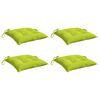 vidaXL Almofad&otilde;es de cadeira 4 pcs tecido oxford verde brilhante