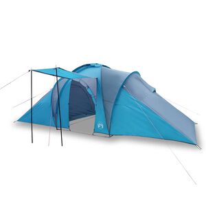 vidaXL Tenda familiar em c&uacute;pula para 6 pessoas imperme&aacute;vel azul
