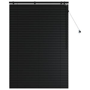 vidaXL Cortina Veneziana Preto 115 x 160 cm 35 mm