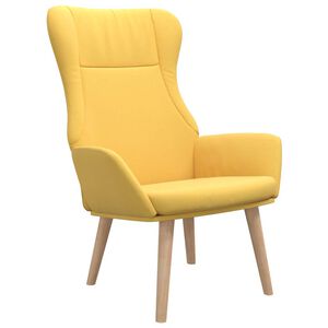 vidaXL Cadeira de descanso tecido amarelo mostarda