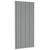 vidaXL Painel de telhado 36 pcs Cinzento 100 x 45 cm A&ccedil;o galvanizado