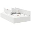 vidaXL Estrado de cama com arruma&ccedil;&atilde;o com porta Branco 120 x 200 cm