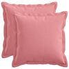 vidaXL Almofada com travesseiro HOUTEN 2 unid. Rosa Linho Sint&eacute;tico