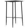 vidaXL 5 pcs conjunto de bar couro artificial preto