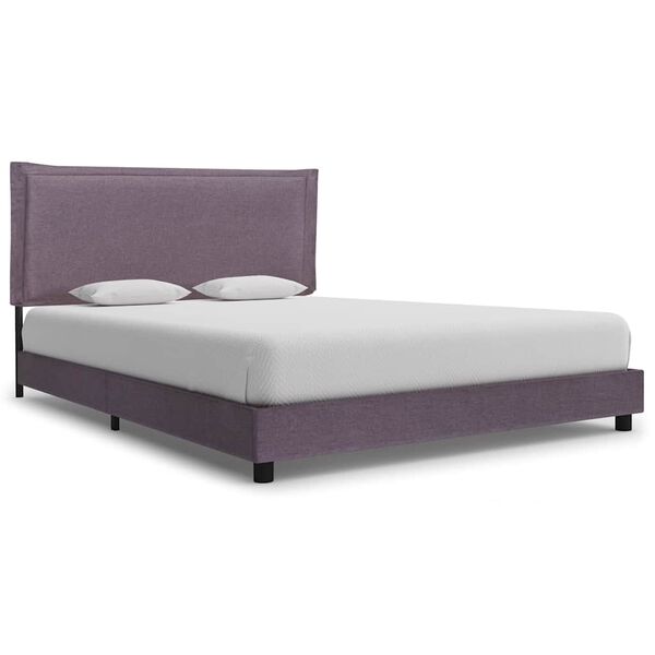 vidaXL Estrutura para cama sem colchão Taupe Tecido 135x190 cm